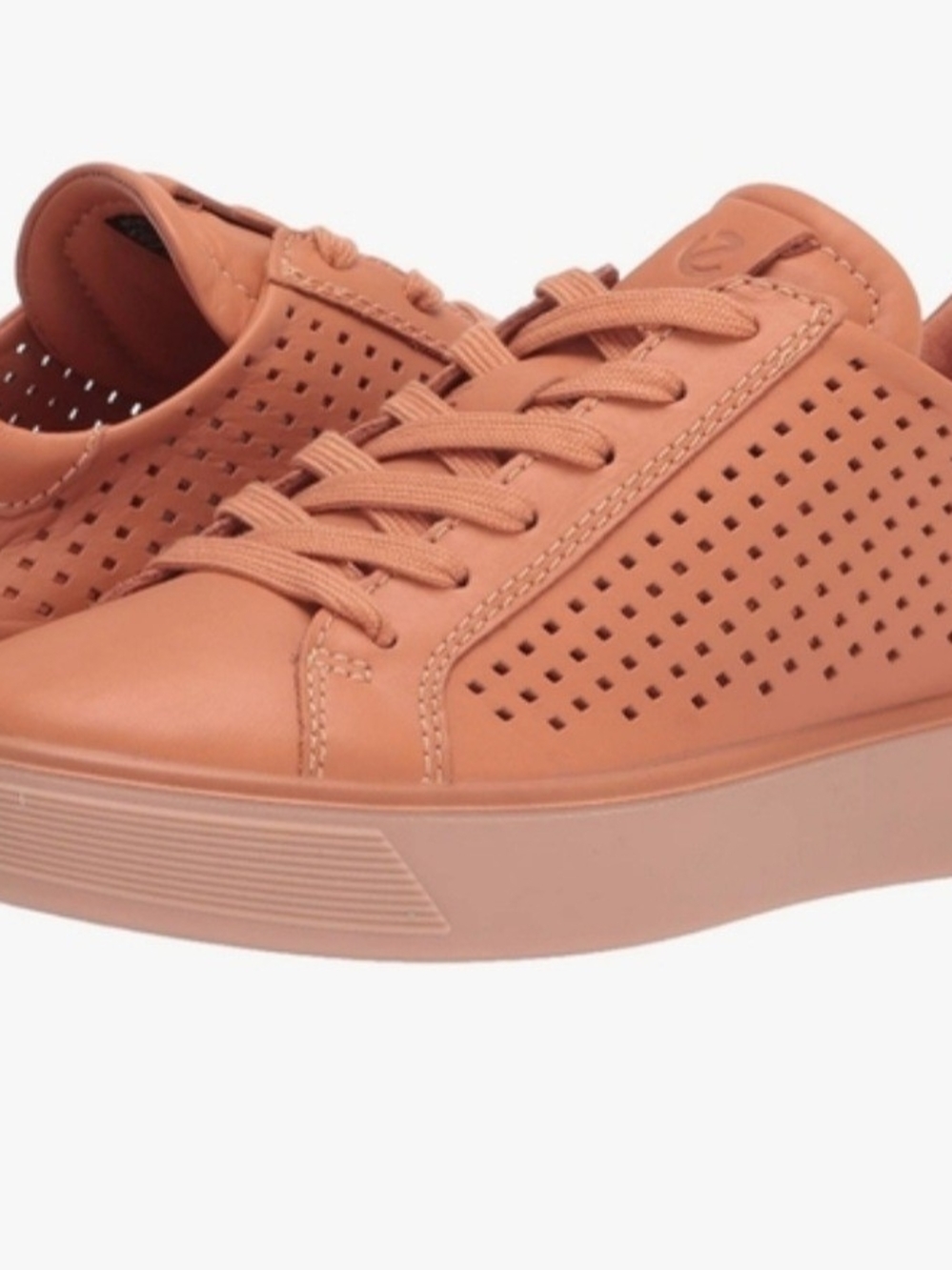 ecco TRAY TECH Lace-Up Sneakers in Terracotta NWOT